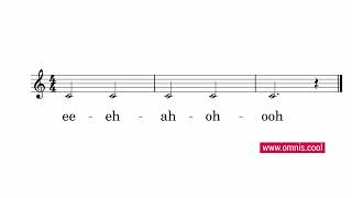 Vocal Exercise 8 - Long Tones - Demonstration