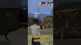 1 vs 4 only M1917 challenge || only rad number || #freefire #noob #ytshort
