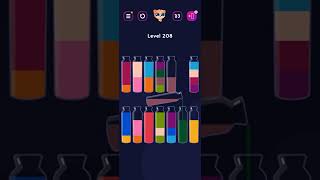 Get Color Bottle Game level 208 #shorts #pggaming