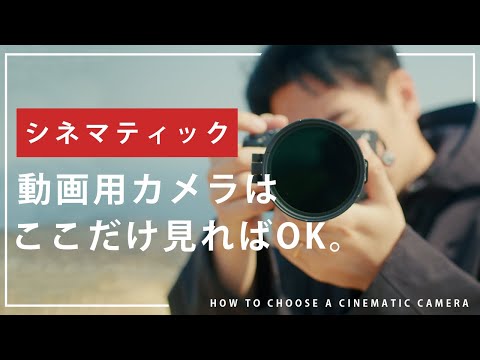 【ここだけ見ればOK】シネマティック動画用のカメラの選び方！４つのポイントを解説します！