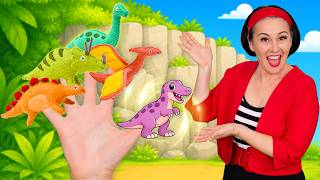 Five Little Dinosaurs Jumping On The Bed | Learn Counting | Lah-Lah Nursery Rhyme & Kids Songs