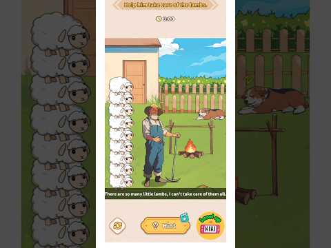 Brain Puzzle Tricky Quest Level 37 Lamb Care - Help him take care of the lambs #logicpuzzle #games
