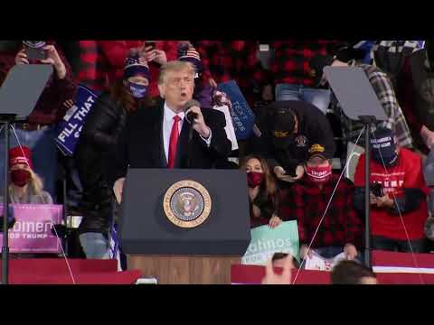 Trump tosses INFECTED HATS at audience!