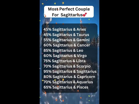 Most Perfect Couple For Sagittarius ♐ #leo#zodiac#astrology#aries#zodiacsigns#sagittarius#usa