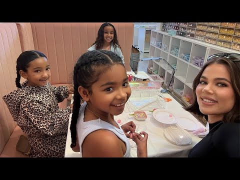 Khloe Kardashian Visit 'Lumee DIY' store With True, Chicago and Dream