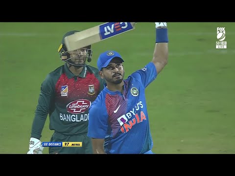 Shreyas Iyer 62 (33) vs Bangladesh 3rd T20I 2019 Nagpur (Ball By Ball)