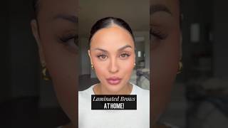 Laminated Brows At Home l Christen Dominique