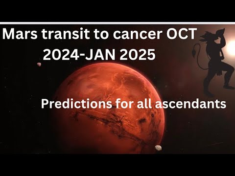 Last 2024 predictions Mars transits CANCER - November 2024-January 2025 astrology. For all signs