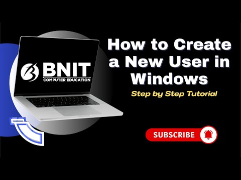 How to Create a New User in Windows