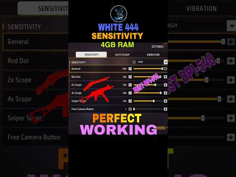 Free Fire 4gb Ram Best Sensitivity Settings ⚡ All Gun Auto Headshot Sensitivity Setting In Free Fire