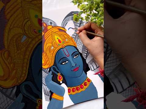 Shree krishna painting😍❤️ #krishna #love #radhekrishna