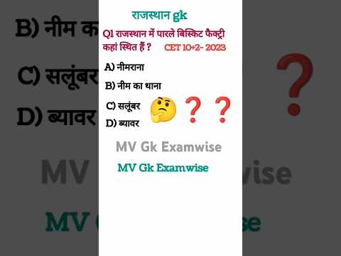 राजस्थान NEW GK 2024 | Most Important Questions for REET, Patwar #ras #rajasthan #rajasthangk