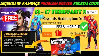 FREE FIRE REDEEM CODE TODAY 14 FEBRUARY REDEEM CODE FREE FIRE | FF REDEEM CODE TODAY 14 FEBRUARY