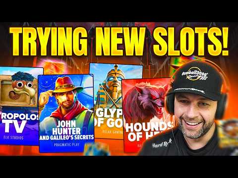 I SPUN in a MAX BET BONUS on HOUNDS of HELL!! PLAYING *NEW* SLOTS I MISSED!! (Bonus Buys)