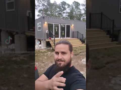 My container home foundation columns #shorts