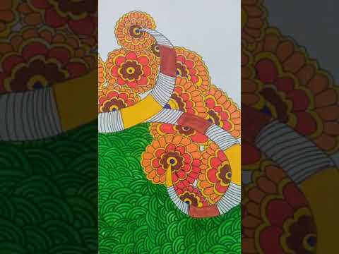 Traditional Folk Art #folkart #painting #traditionalpainting #shorts #youtubeshorts