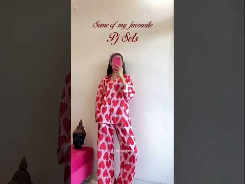 How cute🥺 are these PJ sets🥀I got from Myntra✨#myntrakurtihaul #fashion #myntra #nightwear #shorts