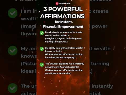 3 Affirmations for Instant Financial Empowerment