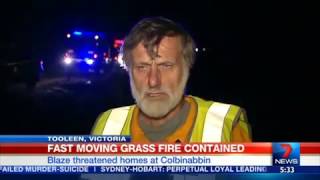 Victoria grass fire under control