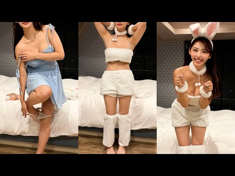 【下着紹介】猫ちゃんのコスプレに着替えてみたら…//