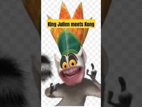 King Julien meets Kong #foryou #fyp #youtubeshorts #memes #viralvideo #comedy