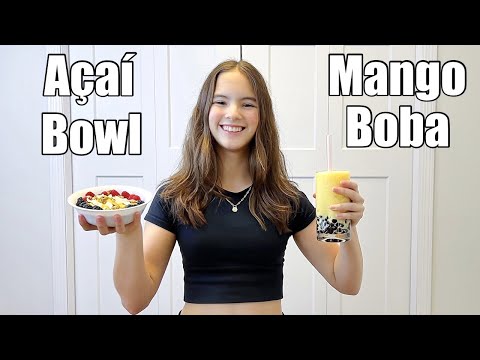 How to Make Delicious Mango Boba Smoothie & Açaí Bowl