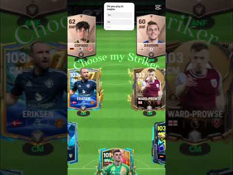 Choose my striker #fcmobile #azul #fotball