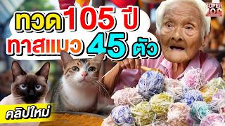 น่ารักไม่ไหว ความฝันของทวด 105 ปี  ขอทุนซื้อข้าวเลี้ยงแมว #ยายสงวน ก๋วยเตี๋ยว 5 แผ่นดิน  | SUPER100