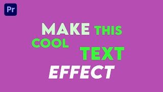 Make This Cool Text Effect In Premiere Pro 🎬🎬 #viral #premiereprobasics