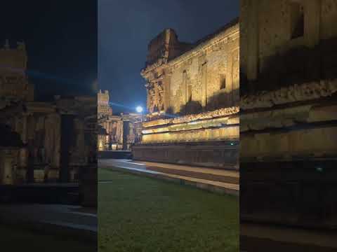 Beautiful Night View of Thanjavur Temple
