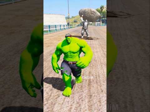 GTA V: HULK's EPIC REVENGE ON EVIL HULK 💀 #shorts #gta5