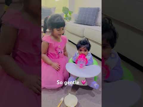 Leah Feeds Her Baby Sister | So Much Love 💗 #withleah