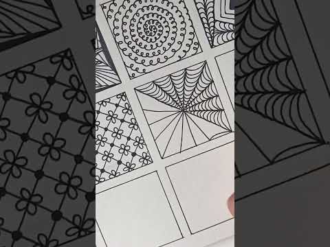 27/75 Zentangle patterns #zentangleart #doodle #viral