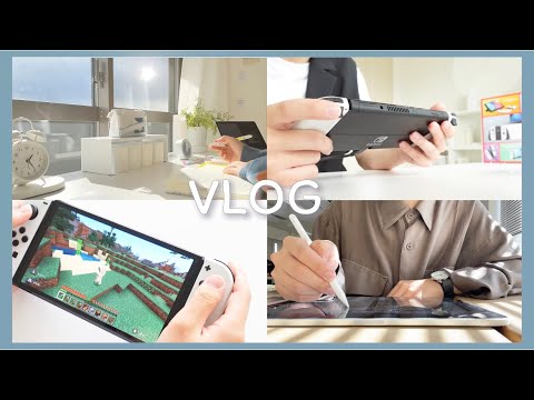 weekend study vlog // ＋Nintendo Switch, cleaning my room, online school, and feeling productive