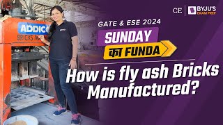 How Fly Ash Bricks🧱are Made? | How to Make Fly Ash Concrete | GATE & ESE 2024 | BYJU'S GATE