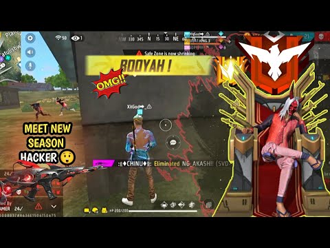 MEET NEW SEASON HACKER 😲🔥- IN 😱 BR RANK || Free Fire Max💪🇮🇳 #freefire 