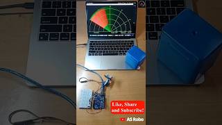 Diy radar with ultrasonic sensor simple Arduino projects #shorts #science #technology #trending #exp