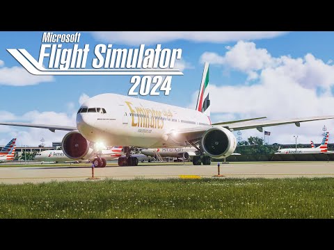 Microsoft Flight Simulator 2024 | 777-300 WINDY Realistic 14 Hour Full Flight to DUBAI in 4K 60FPS