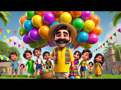 गुब्बारे वाला | Gubbare Wala | Hindi Popular Nursery Rhymes for Kids and Childrens | Hindi Kids Song