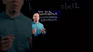 Solving Logarithmic Equations (advanced) #maths #precalculus