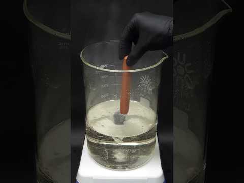 Vaporizing a hot dog in acid