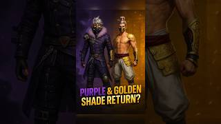 GOLDEN AND PURPLE SHADE BUNDLE RETURN  CONFIRM ✅✅ | FREE FIRE NEW EVENT #freefire #freefireshorts