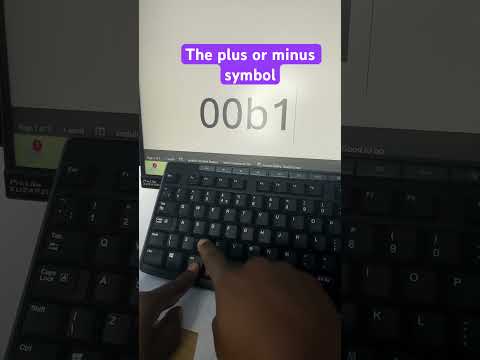 #Shortcut for the plus or minus symbol