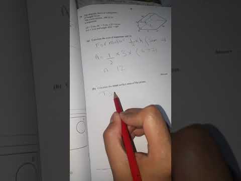 Area of Trapezium and Total Surface Area of Prism