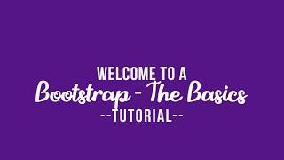 Bootstrap101 - Bootstrap 4 Basics