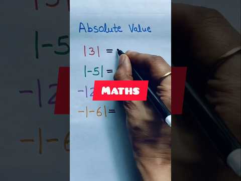 Absolute Value #maths #mathstricks #learnmath #shortvideo #shorts #ytshorts #reels