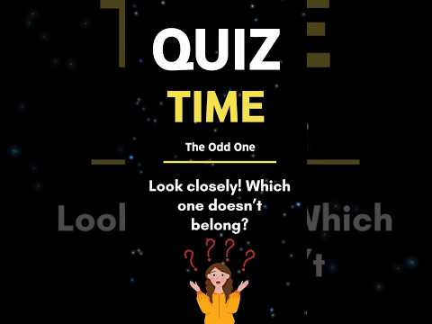 Only 1% Can Find the Odd One! #PopQuiz #MindGames #QuizTime #ViralQuiz #ytshorts #SmartMind