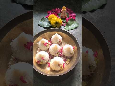 No Cook Coconut Modak Recipe🥥✨ #QuickRecipes #IndianDesserts #EasyModak #BhogForBappa #ModakLove