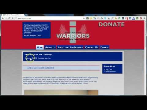 iWarriors - Add Sponsor to Website