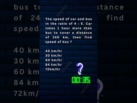 12 - Time, Speed & Distance